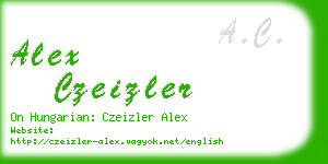 alex czeizler business card